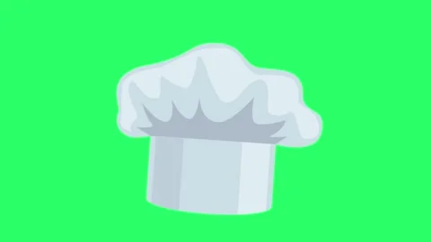 Animation hat on green background. Stock Footage 263169111