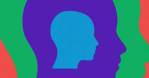 Animation head infinite colorful Stock Footage 316570565