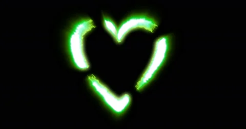 Animation of heart with alpha channel Stock Footage 93608404