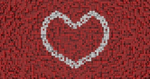 Animation - Heart. Stock Footage 129996125