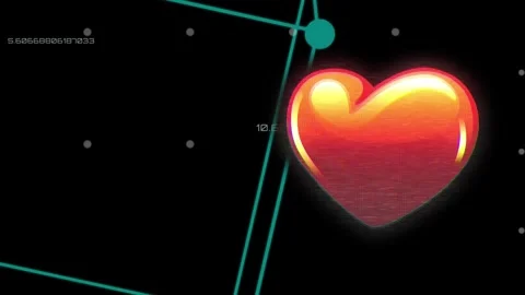 Animation of heart icon over data processing and shapes Vídeos de archivo 328926403