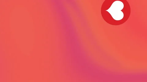 Animation of heart shape in circles over multicolored wave pattern in background Stock Footage 313355689