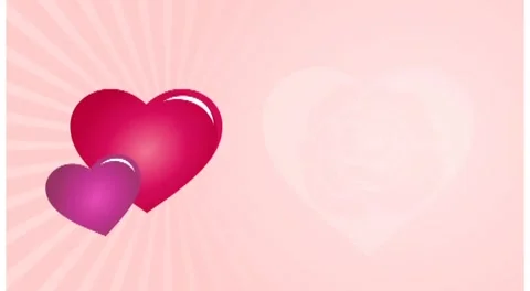 Animation of heartbeats falling in love Stock Footage 262030865