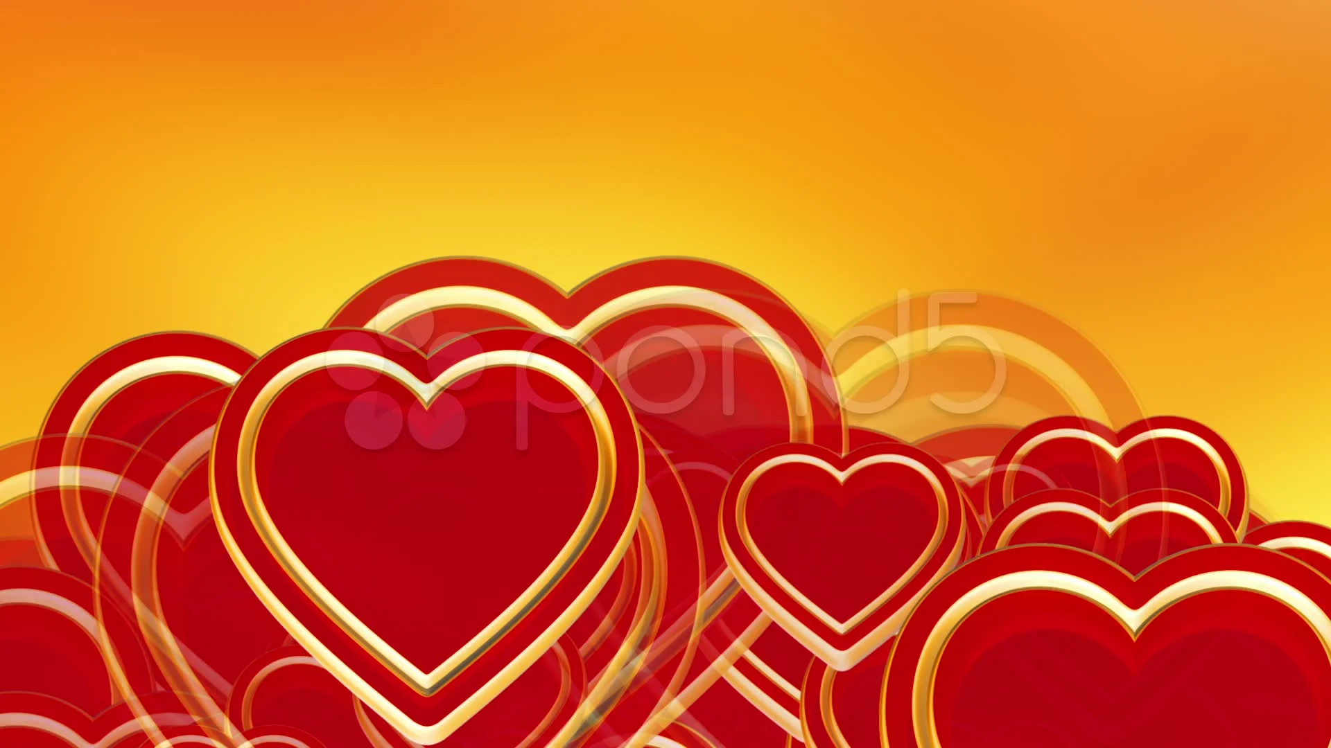 Animation hearts wedding background | Stock Video | Pond5