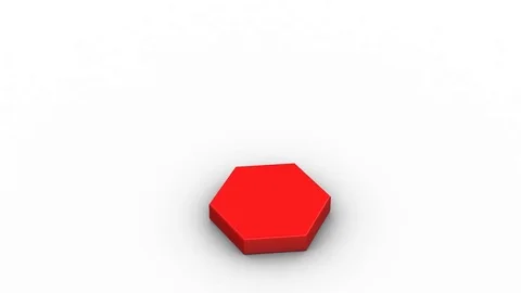 Animation of Hexagons Video stock 70183517