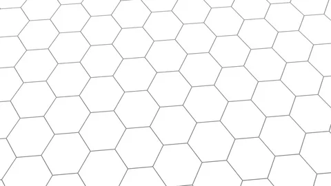 Animation of Hexagons Stock Footage 71225278