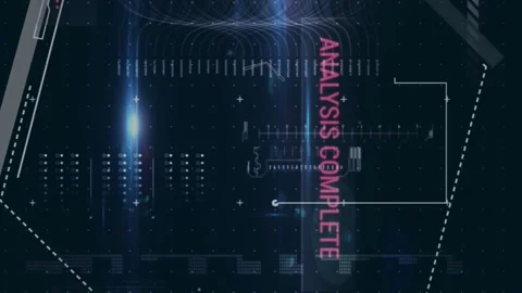 Animation of hexagons over graphs, texts, loading bars and computer language on Stock Footage 312966243