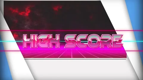 Animation of high score with lines and f... | Stock Video | Pond5