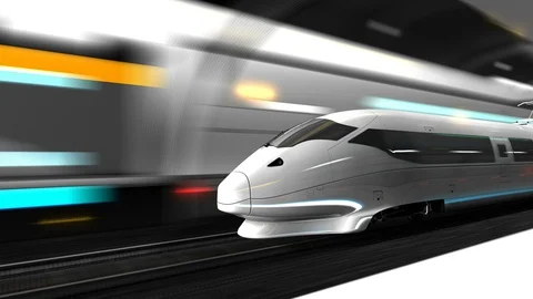 Animation High speed rail	 Stockbeeldmateriaal 87202672