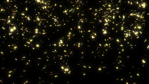 Animation of holiday confetti Stock Footage 100300858