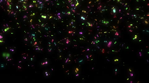 Animation of holiday confetti Stock Footage 100300898