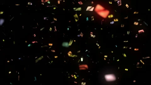 Animation of holiday confetti Stock Footage 101293365