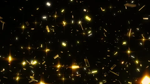 Animation of holiday confetti Video stock 150441535