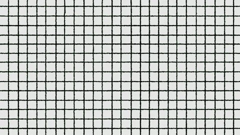 Animation of horizontal and vertical lines, kitchen tiles, grid,texture, pattern Stock Footage 302315229