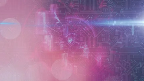 Animation of horoscope over network of connections Stock Footage 328310634