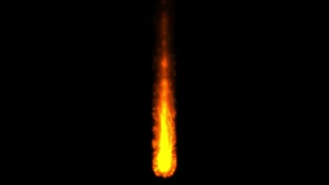 Animation Of Hot Rotating  full Flammable  Effect On Black Screen Stock Footage 240608704