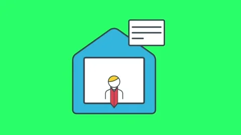 Animation house on green screen. Stock Footage 276620375