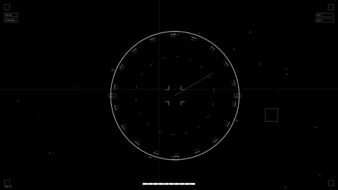 Animation of hud elements for web designers and sci-fi video editors in a d.. Video stock 326513466