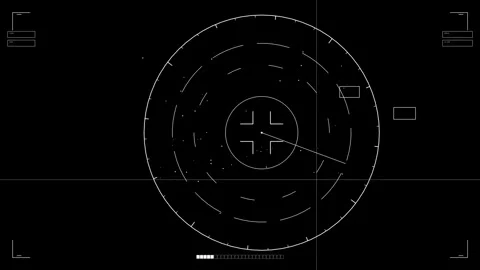 Animation of hud elements for web developers and sci-fi video editors focus.. Video stock 326528193