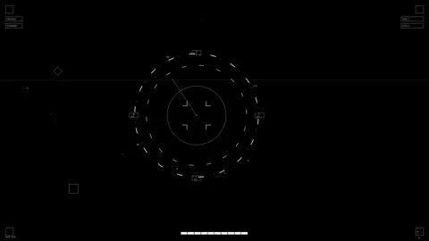 Animation of hud elements for webdesign and sci-fi video editing Stock Footage 326513523
