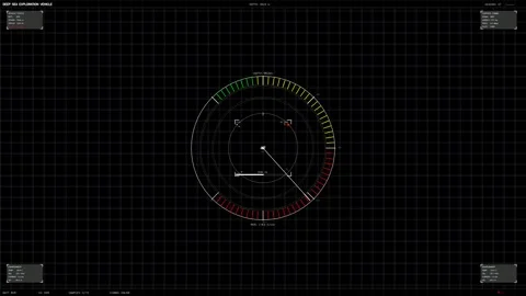 Animation of a hud interface for video creator or website displaying data a.. Stock Footage 328435420