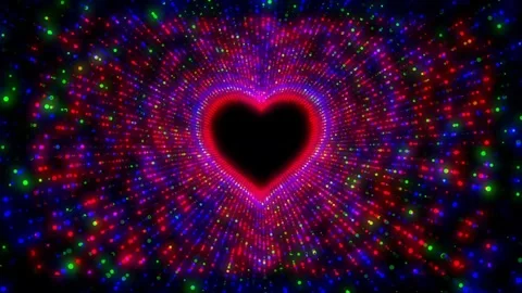 Animation of a Human Anatomical Heart Beating Conceptually Video stock 345974143