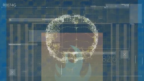 Animation of human brain, firewall, stat... | Stock Video | Pond5
