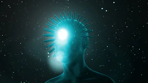 Animation of human head during headache Stock Footage 171487725