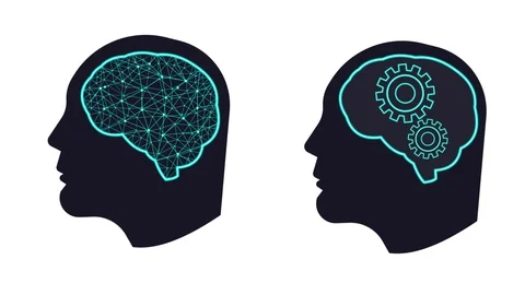 Animation of human intelligence. Brain. Cartoon Stock Footage 118917027