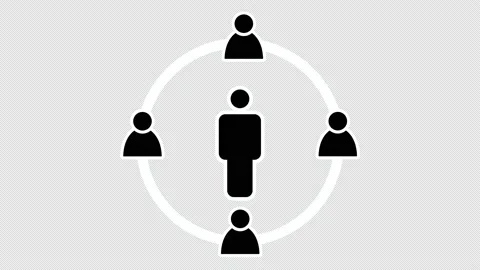 Animation of human interaction. Stock Footage 172069898