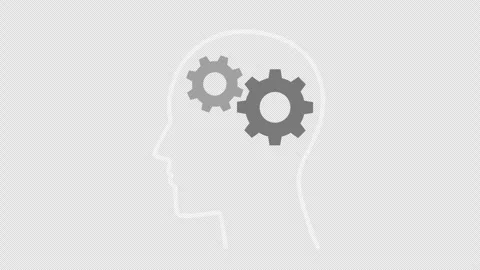 Animation of Human Thought Process on Transparent Background 스톡 동영상 346224421