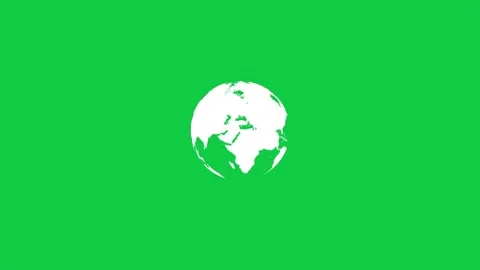 Animation icon earth in black screen full hd Video stock 293092026