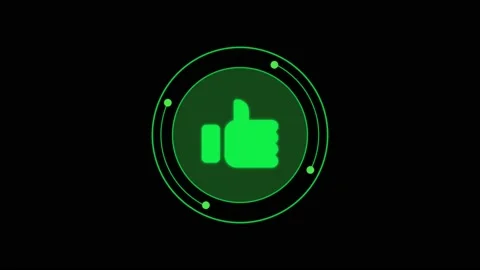 Animation icon HUD isolate on black background. Stock Footage 214567955