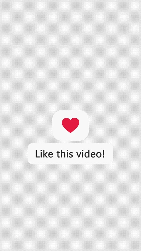 Like Animation – Icon with “Like This Video” Text - Vertical Transparent Stock Footage 324135725
