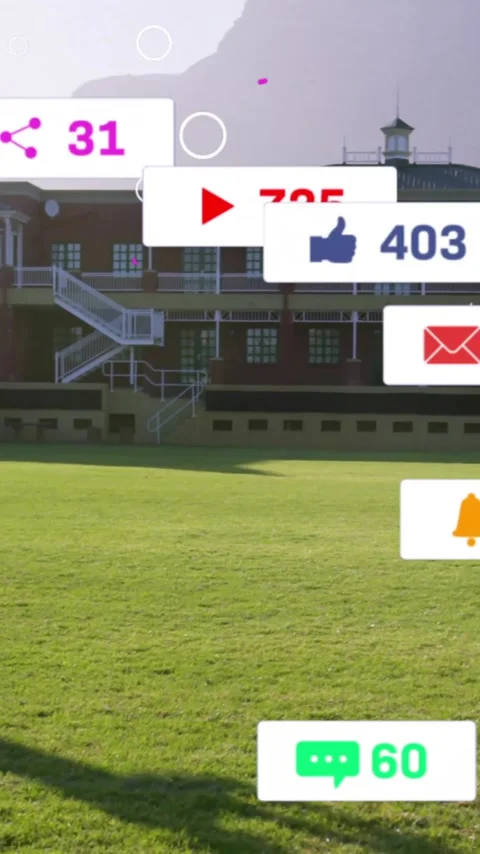 Animation of icons and data processing over diverse rugby players Stock Footage 343028484