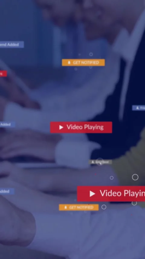 Animation of icons and data processing over diverse business people using Stock Footage 344284645