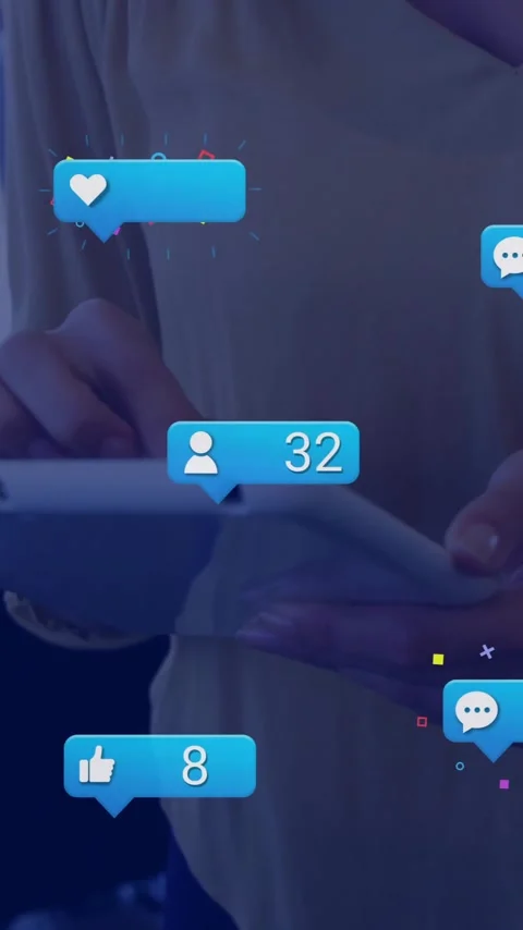 Animation of icons and data processing over diverse business people using tablet 库存影片 344331953