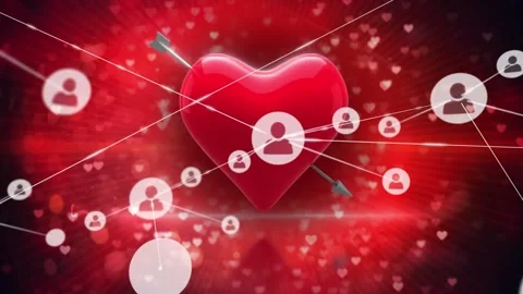 Animation of icons connected with lines ... | Stock Video | Pond5