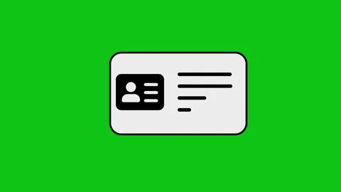Animation of id card being filled with personal information and verified st.. Stock Footage 346496897