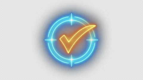 Animation of identity proofing inside target icon Stock Footage 288324575