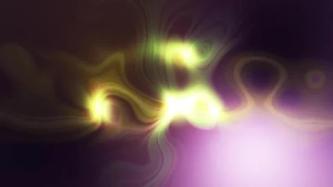 Animation of illuminated wave pattern over black background Video stock 257195230
