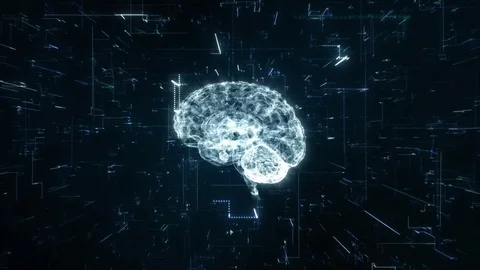 Animation illustrating the creation of 3d space out of binary code through the 動画素材 84561244