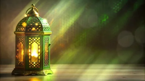 Animation illustration with moon, eid al fitr, 3D Animation Symbol of Fasting Stock Footage 270954380