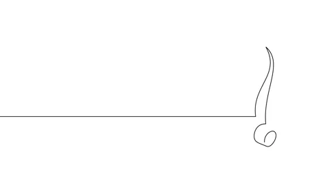 Animation of an image drawn with a continuous line. Question mark. Stockbeeldmateriaal 246137829