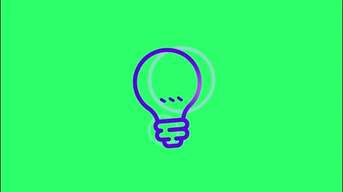 Animation incandescent lamp  Stock Footage 145519244