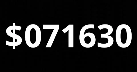 Animation of increasing number in dollars for wealth or profits concept. Stock Footage 219618719