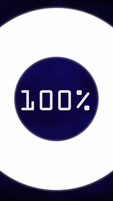 Animation of increasing percentage with icon against textured blue background Stock Footage 343721089