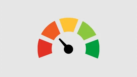 Animation indicator level meter customer service. Motion video abstract Stock Footage 154772185
