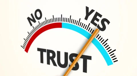 Animation indicator trust, confidence 4K Stock Footage 68619986