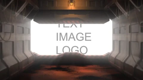 Animation of industrial door. Stock After Effects